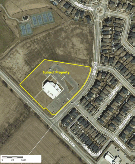 The Norval United Church Property Site Ariel-view