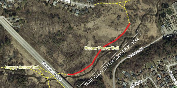 Fall trail closures on Hungry Hollow